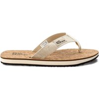 Jack Wolfskin Ecostride 2 Slipper Women Zehentrenner Mit Korksohle Damen 39.5 braun natural / cork von Jack Wolfskin