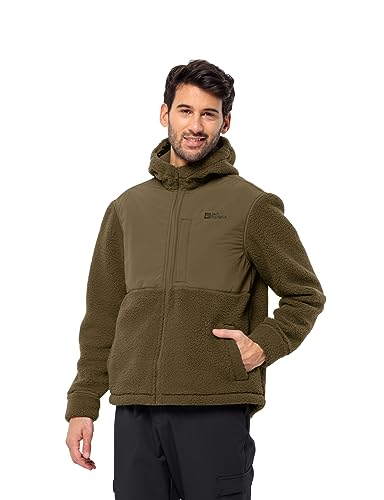 Jack Wolfskin Herren FELSLICHT Hooded JKT M Fleece-Jacke, Cottage, M von Jack Wolfskin