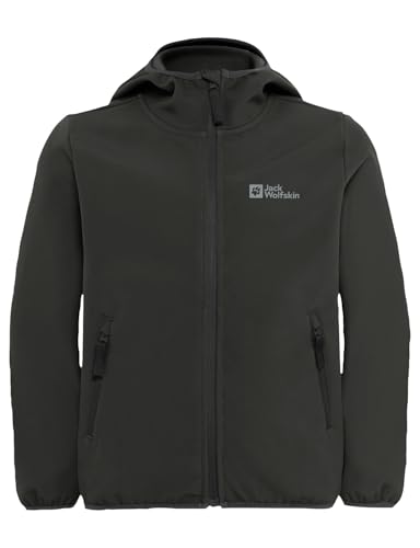 Jack Wolfskin Unisex Kinder Fourwinds Jacket Kids, Granite Black, 140 Jack Wolfskin Unisex Kinder Fourwinds Jacket Kids, Granite Black, 140 von Jack Wolfskin