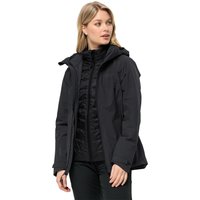 Jack Wolfskin Feldberg 3in1 Jacket Women L black black von Jack Wolfskin