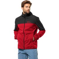 Jack Wolfskin Feldberg Hoody Men Softshelljacke Herren S red glow Red Glow von Jack Wolfskin