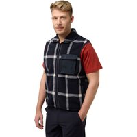 Jack Wolfskin Felslicht Check Vest Men Fleeceweste Herren L dark navy dark navy von Jack Wolfskin