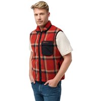 Jack Wolfskin Felslicht Check Vest Men Fleeceweste Herren L intense rust intense rust von Jack Wolfskin