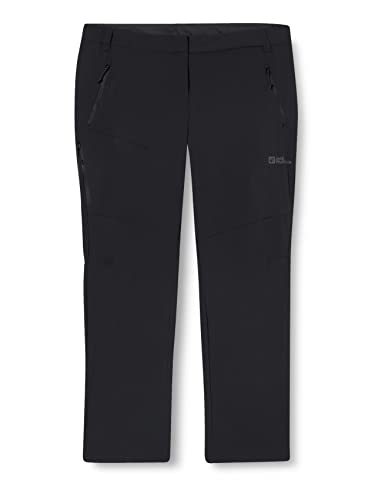 Jack Wolfskin Damen Glastal Pants Wanderhose, Schwarz, 40 EU von Jack Wolfskin