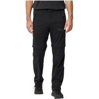 Jack Wolfskin Glastal Zip Off Pants Men Zip-Off Wanderhose Herren 48L schwarz black von Jack Wolfskin