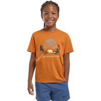 Jack Wolfskin Graphic Cotton T-Shirt Kids T-Shirt aus Bio-Baumwolle Kinder 164 PRINT soft amber Jack Wolfskin Graphic Cotton T-Shirt Kids T-Shirt aus Bio-Baumwolle Kinder 164 PRINT soft amber von Jack Wolfskin