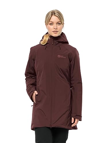 Jack Wolfskin Damen HEIDELSTEIN INS JKT W Jacket, Dark Maroon, XL von Jack Wolfskin