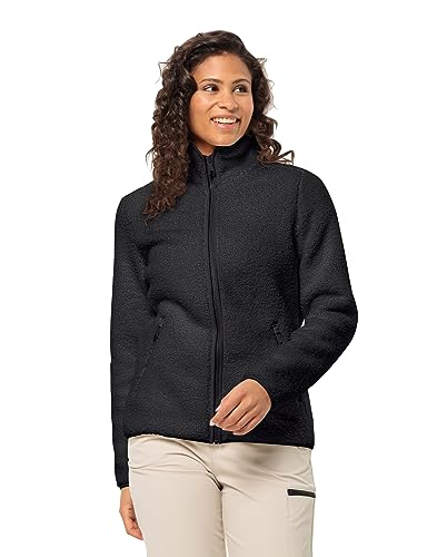 Jack Wolfskin Damen High Curl Jacket W Fleece Jacke, Schwarz, M EU von Jack Wolfskin