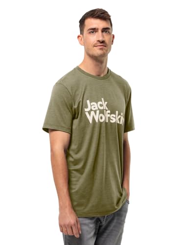 Jack Wolfskin Herren Brand T M T-Shirt, Bay Leaf, XL von Jack Wolfskin