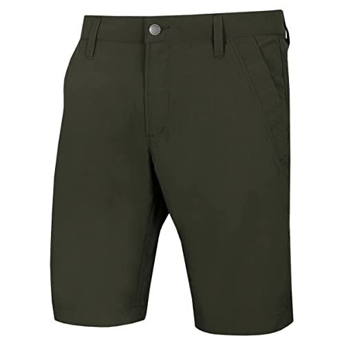 Jack Wolfskin Herren Desert Valley Shorts Men Schnelltrocknende Kurze Wanderhose, dark moss, 46 (XS) von Jack Wolfskin