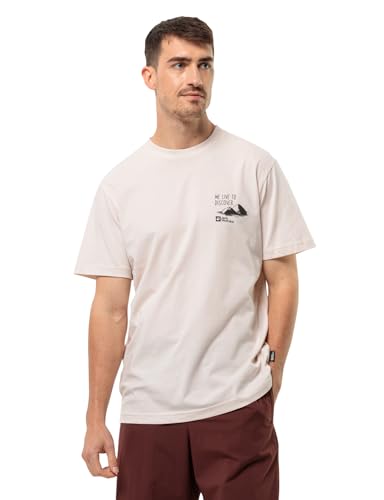 Jack Wolfskin Herren Discover T M T-Shirt, sea Shell, XL von Jack Wolfskin