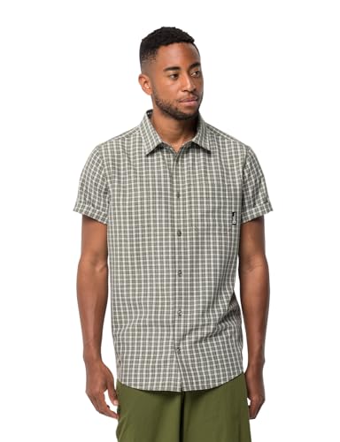 Jack Wolfskin Herren El Dorado Men Shirt Shortsleeve, Greenwood Checks, S EU Jack Wolfskin Herren El Dorado Men Shirt Shortsleeve, Greenwood Checks, S EU von Jack Wolfskin