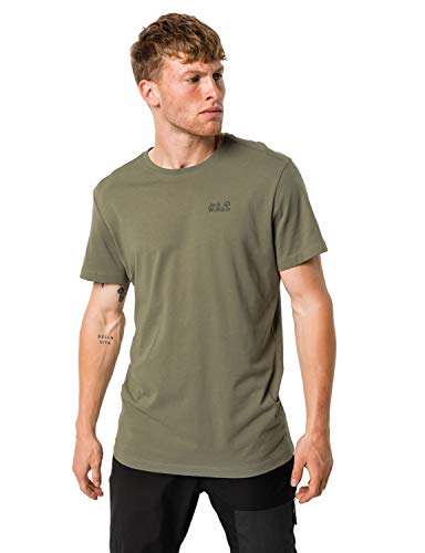 Jack Wolfskin Herren Essential Men T Shirt, Khaki, L EU von Jack Wolfskin