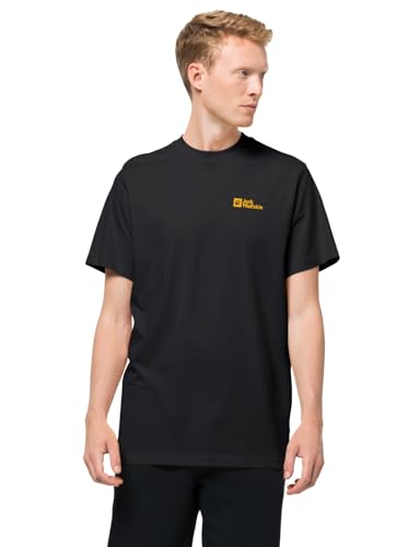 Jack Wolfskin Herren Essential T-Shirt, Schwarz, XXL EU von Jack Wolfskin