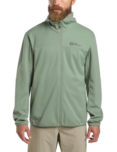 Jack Wolfskin Herren Feldberg Hoody M Softshelljacke, Eucalyptus, S EU Jack Wolfskin Herren Feldberg Hoody M Softshelljacke, Eucalyptus, S EU von Jack Wolfskin