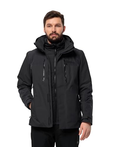 Jack Wolfskin Herren Jasper 3-in-1 M Jacket, Schwarz, S EU von Jack Wolfskin