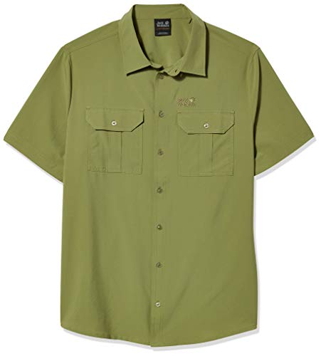 Jack Wolfskin Herren Kando River Hemd, Khaki, XXL von Jack Wolfskin