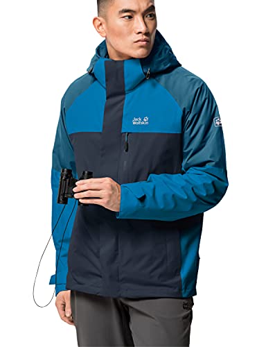 Jack Wolfskin Herren STETING Peak Jacket M Shell-Jacke, Nacht Blau, Small von Jack Wolfskin