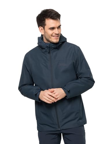 Jack Wolfskin Herren Taubenberg 3in1 Jkt M Jacket, Night Blue, L EU von Jack Wolfskin