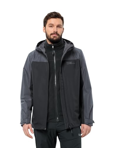 Jack Wolfskin Herren Taubenberg 3in1 Jkt M Jacket, Phantom, 3XL EU von Jack Wolfskin