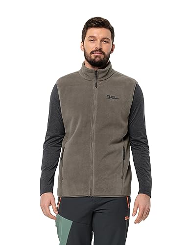 Jack Wolfskin Herren WALDSTEIG FZ Vest M Fleece-Weste, Cold Coffee, S von Jack Wolfskin