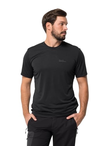 Jack Wolfskin Herren Hiking S/S M T Shirt Shortsleeve, Schwarz, M EU Jack Wolfskin Herren Hiking S/S M T Shirt Shortsleeve, Schwarz, M EU von Jack Wolfskin
