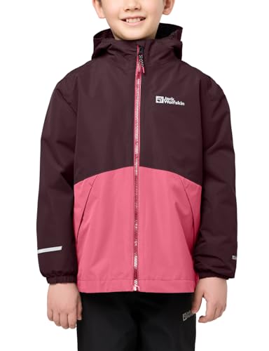 Jack Wolfskin Unisex Kinder Iceland 3in1, Boysenberry/pink, 104 EU von Jack Wolfskin