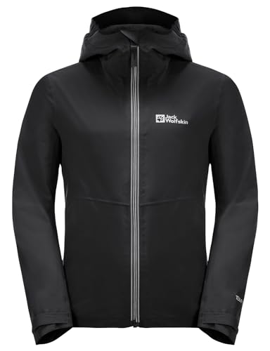 Jack Wolfskin Unisex JWP Shell K Regenjacke, Black, 128 von Jack Wolfskin