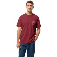 Jack Wolfskin Jack Tent T-Shirt Men Herren T-shirt aus Bio-Baumwolle M red Deep Ruby von Jack Wolfskin