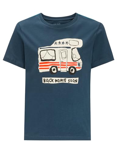Jack Wolfskin Jungen Wolf & Van T B T-Shirt Shortsleeve, Dark sea, 104 Jack Wolfskin Jungen Wolf & Van T B T-Shirt Shortsleeve, Dark sea, 104 von Jack Wolfskin