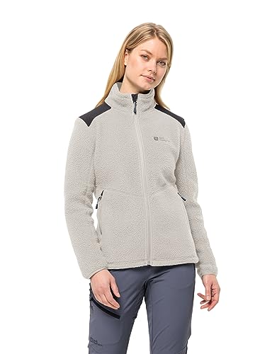 Jack Wolfskin Damen KAMMWEG Pile FZ W Fleece-Jacke, Dove, S von Jack Wolfskin