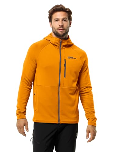 Jack Wolfskin Herren Kolbenberg Hooded Fz M, Safflower, M EU Jack Wolfskin Herren Kolbenberg Hooded Fz M, Safflower, M EU von Jack Wolfskin