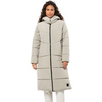 Jack Wolfskin Karolinger Long Coat Women Wintermantel Damen S beige,grey seal von Jack Wolfskin