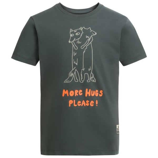 Jack Wolfskin - Kid's More Hugs T - T-Shirt Gr 140 grau von Jack Wolfskin