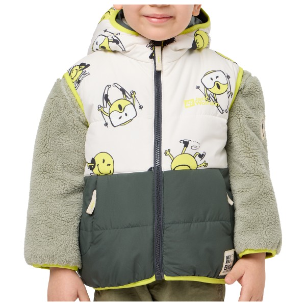 Jack Wolfskin - Kid's Smileyworld Insulation Vest - Kunstfaserweste Gr 104 grau von Jack Wolfskin