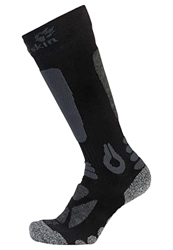 Jack Wolfskin Kinder SKI Merino Sock HIGH Cut Kids, Black, 31-33 von Jack Wolfskin