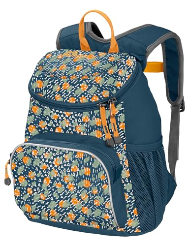 Jack Wolfskin Kids Little Joe Kinder Rucksack, nachhaltiger Tagesrucksack für Kinder ab 2 Jahren, mit rückenschonendem SNUGGLE UP-Tragesystem, flexibler Daypack aus recyceltem Material von Jack Wolfskin