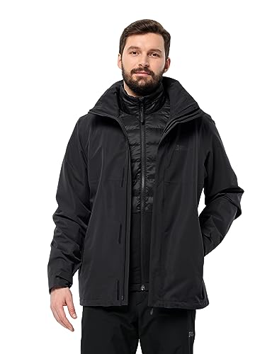 Jack Wolfskin Herren LUNTAL 3IN1 JKT M Jacket, Black, XL von Jack Wolfskin