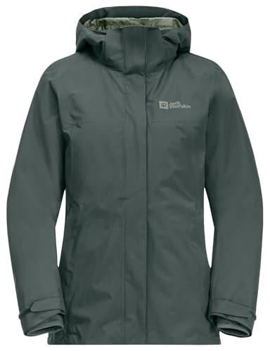 Jack Wolfskin Damen Luntal 3in1 Jkt W, Slate Green, XL EU von Jack Wolfskin