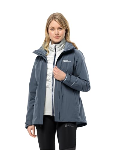 Jack Wolfskin Damen Luntal 3in1 Jkt W, Graphite/Cool Grey, XS EU Jack Wolfskin Damen Luntal 3in1 Jkt W, Graphite/Cool Grey, XS EU von Jack Wolfskin
