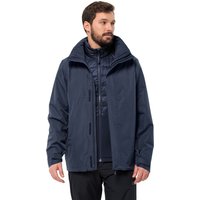 Jack Wolfskin Luntal 3in1 Jacket Men M blau night blue von Jack Wolfskin