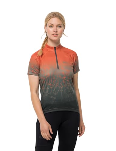 Jack Wolfskin Damen Morobbia Hz Print W T Shirt Shortsleeve, Guave, S EU Jack Wolfskin Damen Morobbia Hz Print W T Shirt Shortsleeve, Guave, S EU von Jack Wolfskin
