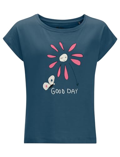 Jack Wolfskin Mädchen Good Day T G T-Shirt Shortsleeve, Dark sea, 92 von Jack Wolfskin