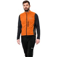 Jack Wolfskin Morobbia Alpha Vest Men Hochatmungsaktive Fahrradweste Herren XL orange blood orange von Jack Wolfskin