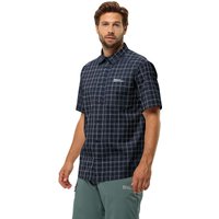 Jack Wolfskin Norbo S|S Shirt Men Kurzarm Hemd Herren S miscellaneous,blue Night Blue Checks von Jack Wolfskin