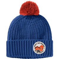 Jack Wolfskin Pompom Badge Beanie Kids Wintermütze Kinder S blau nordic sky von Jack Wolfskin