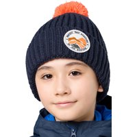 Jack Wolfskin Pompom Badge Beanie Kids Wintermütze Kinder S blue night blue von Jack Wolfskin