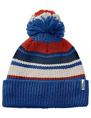 Jack Wolfskin Unisex Kinder Pompom Kids Beanie M tze, nordic sky, Einheitsgröße EU von Jack Wolfskin