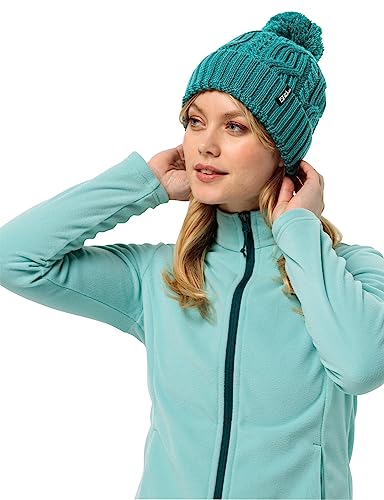 Jack Wolfskin Unisex Pompom Beanie-Mütze, Petrol, Einheitsgröße Jack Wolfskin Unisex Pompom Beanie-Mütze, Petrol, Einheitsgröße von Jack Wolfskin