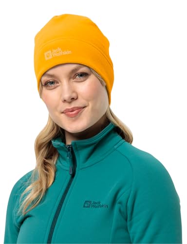 Jack Wolfskin Unisex Real Stuff Beanie-Mütze, Fresh Orange, Einheitsgröße EU von Jack Wolfskin